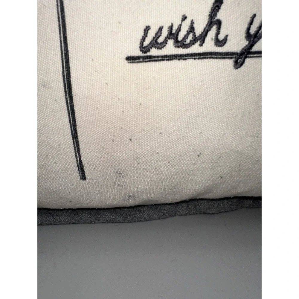 Aspen & Pine Ski Postcard Lumbar Pillow Cabin Lodge Winter Decor